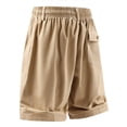 thumbnail image 5 of EOYWHK Casual Shorts for Men Casual Elastic Waist Summer Shorts for Men Soft Lightweight Breathable Sports Shorts for Running Jogging Outdoor Active Yellow XXL, 5 of 6
