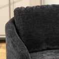 thumbnail image 5 of 30.3"W Swivel Barrel Accent Chair, Comfy Round Single Sofa Chair, 360 Degree Club Chair Lounge Armchair for Living Room Bedroom, 5 of 8