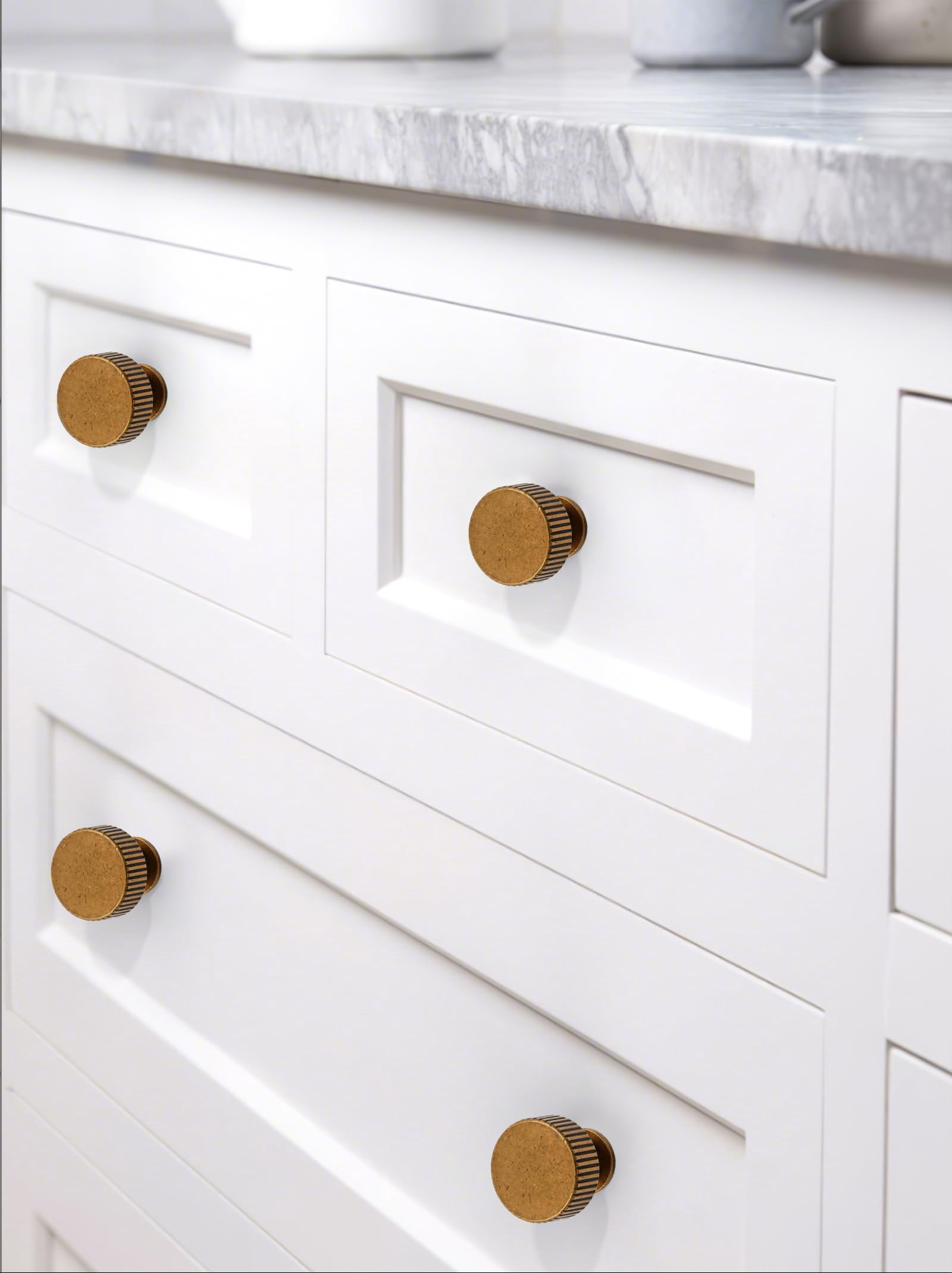 10 Pack Antique Brass Kitchen Cabinet Knobs Cabinet Pulls Drawer Knobs Cabinet Hardware Zinc Knobs for Drawers