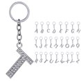 thumbnail image 2 of Key Chain Rhinestone A to Z Design Pendant Keychain Key Ring for Handbag Decor, 2 of 8
