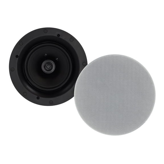 Pair Rockville ELITE C68 6.5" 8-Ohm Ceiling Speakers, Adjustable Silk Tweeter