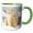 Green/White, variant on 3drose, Usa, Alaska, Artic Nwr, Polar Bear Sow Sits on a Barrier Island., 15oz Mug