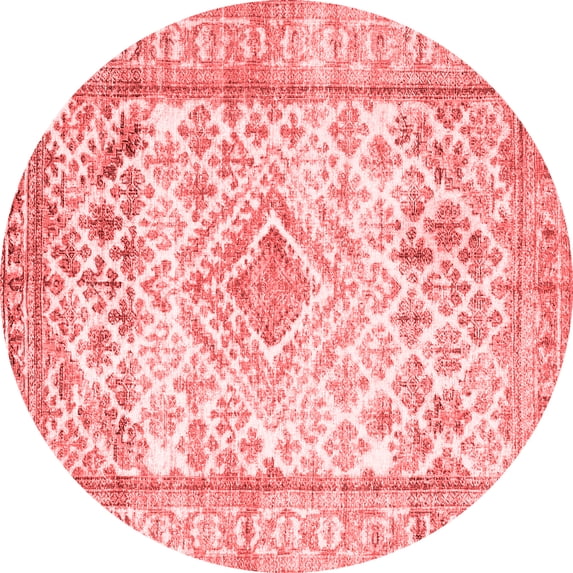 Ahgly Company Indoor Round Persian Red Traditional Area Rugs, 6' Round