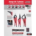 thumbnail image 2 of Juego De 3 Pinzas De Presión Automotriz 4100a Urrea Urrea 4100A, 2 of 3