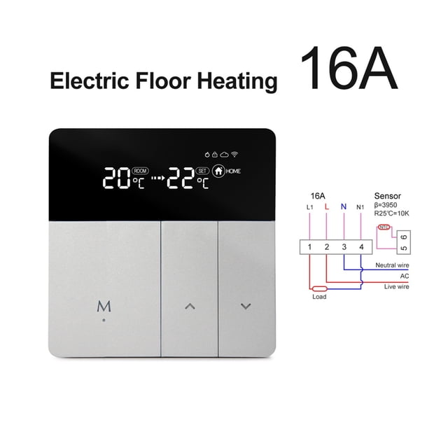 WiFi Smart Thermostat Temperature Controller, Tuya APP Remote Control,Work With Alexa Google Home Yandex Alice ,Easy to Install