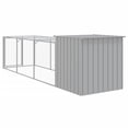 thumbnail image 5 of vidaXL Chicken Cage with Run Anthracite 43.3"x320.1"x43.3" Galvanized Steel, 5 of 7