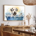 thumbnail image 3 of Sealyham Terrier Cute Dog Cat in Bathtube Pictures Painting Prints, Funny Colorfull Animals Bathroom Wall Decor Pet Artworks Pet Gift Ready To Hang, Canvas Wall Art, 3 of 5