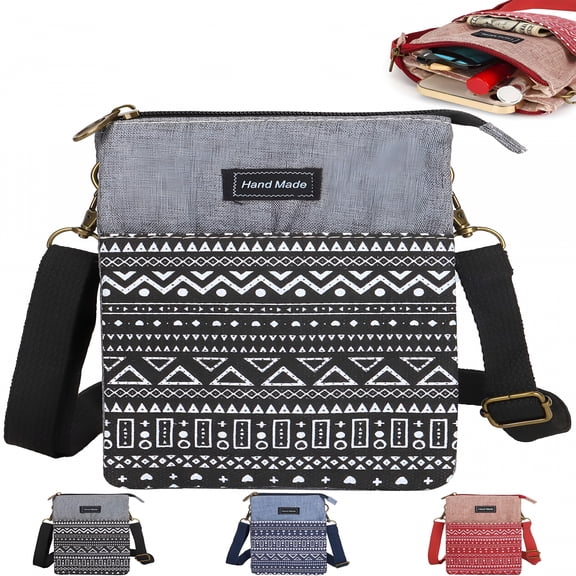 GASTROPOD Women Small Crossbody Purse Cell Phone Bag Wallet Lightweight Canvas Messenger Shoulder Bag Pouch with Adjustable Strap