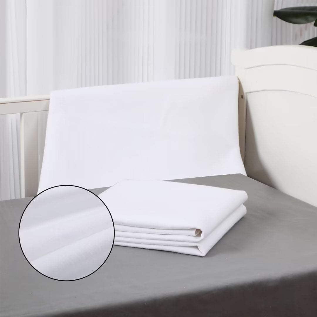 Shunjie.Home 2 Pack Waterproof Crib Mattress Protector Pad 27" x 39", Washable Flannel Crib Pad
