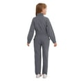 thumbnail image 2 of Runhomal Combinaison à Fermeture Éclair pour Filles Enfants, Combinaison de Vol, Justaucorps, Salopette Décontractée, Combinaison, Gris 14, 2 of 6