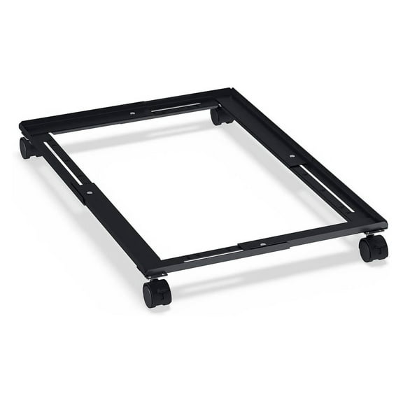 File Cabinet Caddy - Adjustable Rolling Base for Letter & Legal Cabinets, Black (ST52140-CC)