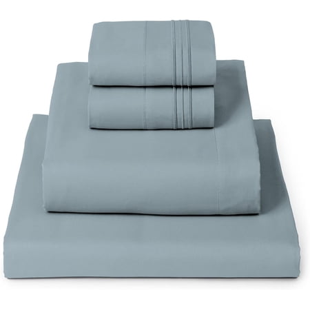 King Sheet Set 4 Piece Spa Blue Hotel Luxury Extra Soft Cooling Wrinkle Fade Stain Resistant