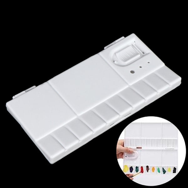 Palette d'Aquarelle Pliable 25 Roues Boîte Compartiment Peinture Aquarelle Cochon