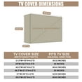 thumbnail image 2 of HOMEYA Outdoor TV Cover 52-55 Inch Weatherproof,600D Heavy Duty Waterproof TV Cover for Outside,TV Protector Outside Television Covers, 2 of 9