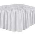 thumbnail image 1 of Bedspread Silky Luxurious Bedspread Easy Fit Also Non-fading Ruffles Elastic White White White XL XL, 1 of 5