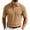 Khaki, variant on Yungyresw Men's Casual Polo Shirts Summer Short Sleeve Textured Polo Shirt Collared Business Tops