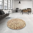 thumbnail image 3 of Ahgly Company Indoor Rectangle Contemporary Orange Brown Abstract Area Rugs, 2' x 3', 3 of 6
