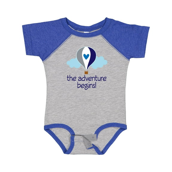 Inktastic The Adventure Begins Hot Air Balloon Boys Boys Baby Bodysuit