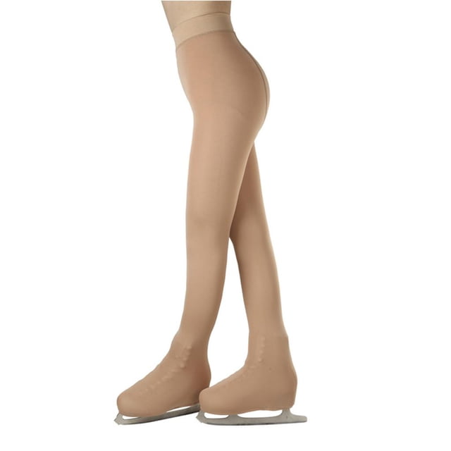 Duraderas Para Niños Practican Medias Sin Pies Mate Sobre Los Botas Pantalones De Compresión Leggings Con Hebillas Antideslizantes Overboots M Macarena Medias de patinaje