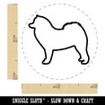 thumbnail image 2 of Samoyed Dog Outline Self-Inking Rubber Stamp Ink Stamper - Pink Ink - Mini 1/2 Inch, 2 of 7