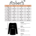 thumbnail image 6 of XCHQRTI Flower Hide Belly Blouses for Women Henley Long Sleeve Shirt Summer Basic Flowy Tunic Blouse Tops, 6 of 7