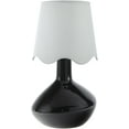 thumbnail image 2 of Mark&Day Table Lamps, Eiman Rustic Black/White Bedside Table Lamp for Nightstand Bedroom, Living Room or Office (15" H x 9" W x 9" D), 2 of 5