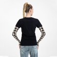 thumbnail image 6 of Arm Sleeves For Men/Women, Black Plaid Heart Sun Protection Cooling Compression Sleeves To Cover Arm, 6 of 8