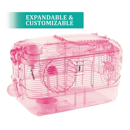 UPC: 0045125605136 | Kaytee Critter Trail Pink Habitat for Pet Mice  Dwarf Hamsters  Hamsters or Gerbils