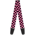 thumbnail image 1 of Buckle-Down Guitar Strap, Checker Black Pink, 2 Inches Wide, 1 of 1