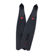 SEAC Motus Long Fins for Freediving and Spearfishing, Size 11 to 12, Black