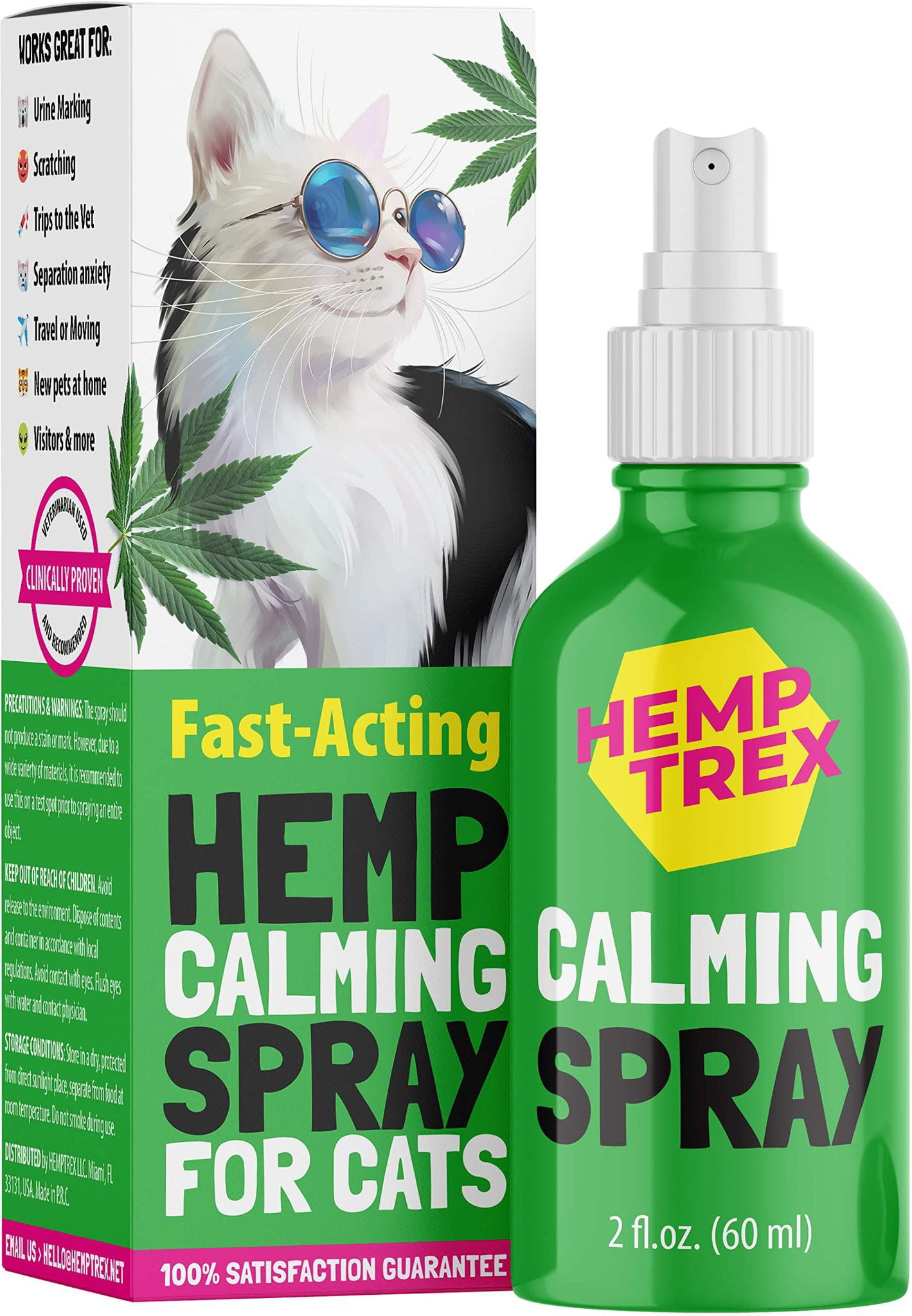 Cat Spray Calming Spray for Cats and Dogs with Pheromones 60ML Reduce