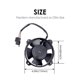 thumbnail image 3 of 30103018 4inch Cooling Fan Motor Radiator 12V for Motorcycles ATV Racing Dirt Bike Trike RVs Agricu, 3 of 5