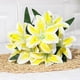 thumbnail image 1 of Ramo de flores de lirio de seda - arreglo floral artificial de 35 cm para decoración del hogar, azul, rojo, amarillo, blanco rosa, una pieza, 1 of 6