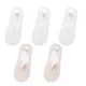 thumbnail image 1 of 5 par/lote calcetines cortos de verano para mujer ultrafinos invisibles de corte bajo de silicona antideslizante malla No Show calcetines náuticos sólidos de seda helada, 1 of 5