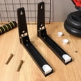 thumbnail image 4 of 1 par de soportes de pared ajustables para horno microondas, estante de acero inoxidable para electrodomésticos de cocina., 4 of 7