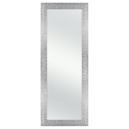 gardens mirror better homes leaner tile silver walmart