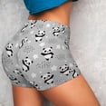 thumbnail image 4 of Balery Pandas Between Clouds and Stars Printed Workout Shorts for Women Seamless Scrunch Short Gym Yoga Running Sport Active Exercise Fitness Shorts-Medium, 4 of 8