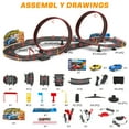 thumbnail image 5 of Petbank Slot Car Race Track Sets for Kids, 20.3ft Dual Racing Track  Toy with 2 Electric Controller and 2 Manual Controller,  Lap Overpass Track Race Car Toys for Kids Ages 4-12, 5 of 9