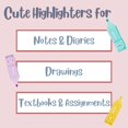 thumbnail image 3 of Corbekel 24 PCS Cute Mini Highlighters in 2 Style (Bear & Rabbit), Kawaii Highlighters for Kids & Adults, Small Multi Colored Highlighters Pastel Set, 3 of 7
