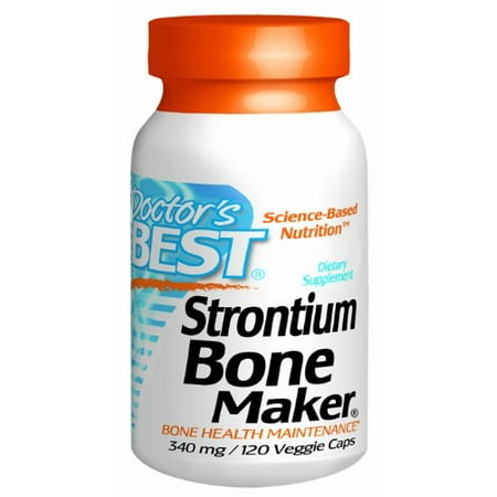 Doctor's BEST Strontium Bone Maker 340mg Veggie Caps - 120 CT - Walmart.com