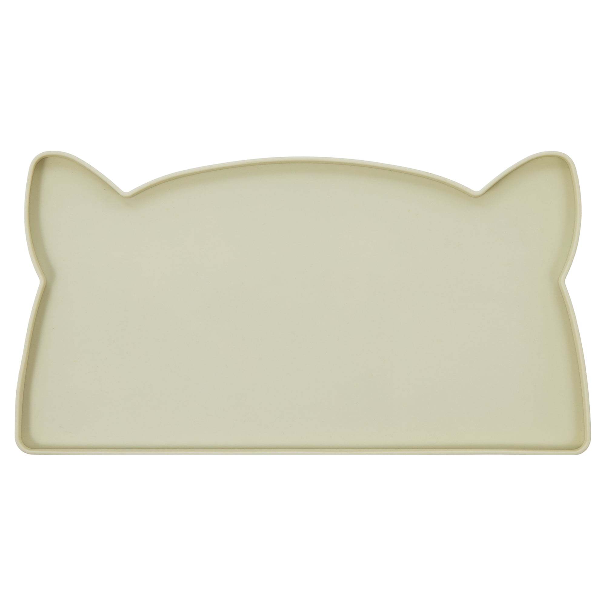 Vibrant Life Silicone Cat Feeding Mat, White, 17.5" x 9"