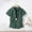 Green, variant on Kids 2 Piece Outfit Short Sleeve Solid Color Button Top with Shorts