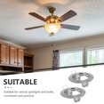 thumbnail image 3 of Miangastore 2pcs Led Recessed Ceiling Light Mounting Frame Round Spotlight Fittings Metal Downlight Frame For Ceiling Spotlight, 3 of 8