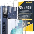 thumbnail image 1 of wonima11 Galaxy S20 FE Screen Protector and Camera Protector, [3 Screen Protectors+3 Camera Protectors][Support Fingerprint] Tempered Glass Screen Protector for Samsung Galaxy S20 FE 5G/4G, 1 of 1