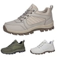 thumbnail image 4 of XIMIN Men Women's Hiking Boots Lightweight Breathable Non-Slip Waterproof Casual Low-Top Sneakers for Trailing Trekking Outdoor Leather Walking Shoes (8, Beige), 4 of 8