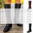thumbnail image 3 of Women’s Square Toe Knee High Boots, Faux Leather Block Heel Tall Boots, Side Zipper Fashion Dress Boots, 3 of 5