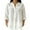 White, variant on Women's Mandarin Collar Button Down Linen Blend Shirt 3/4 Sleeve Casual Summer Loose Fit Blouse Tops,XXL