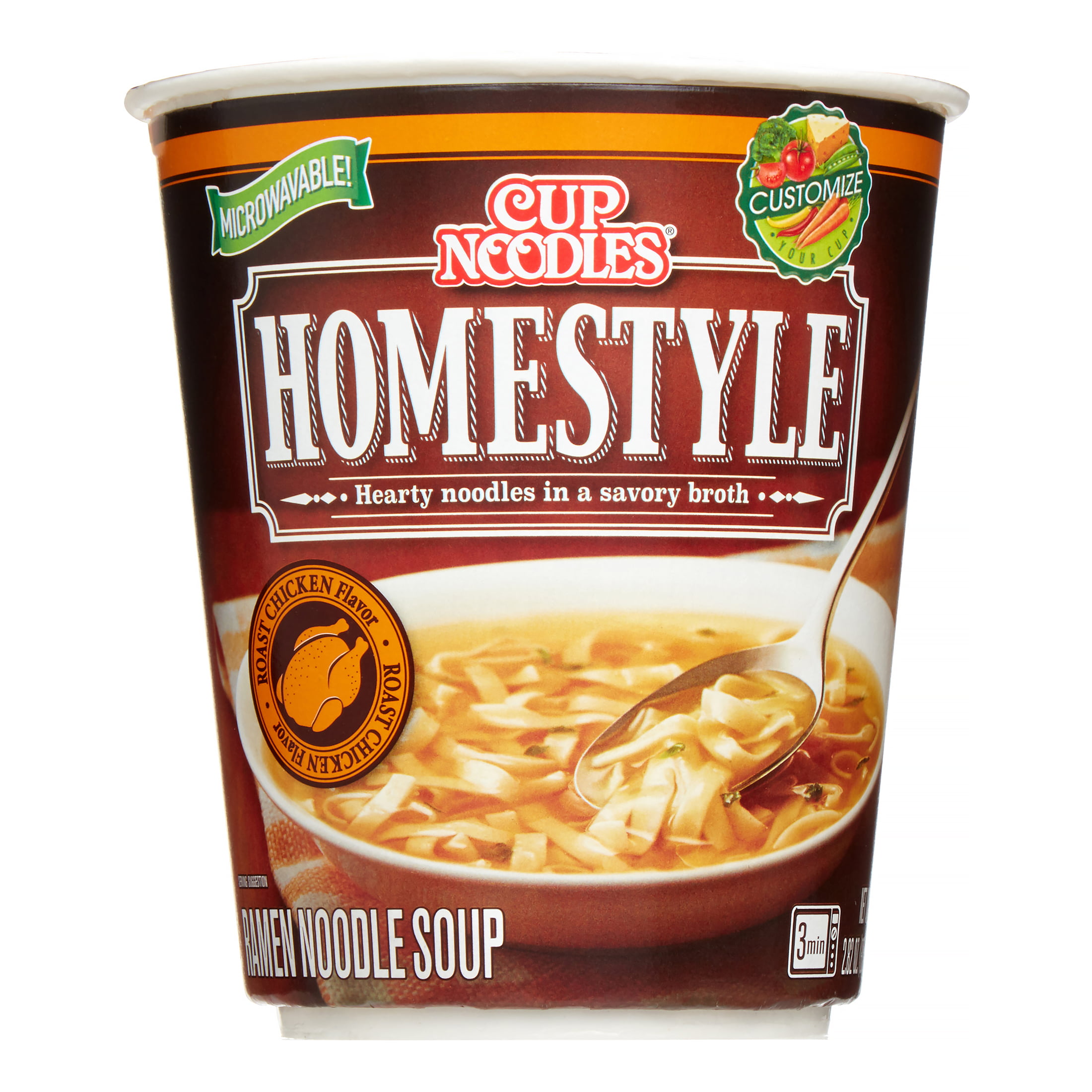 Nissin Foods, Cup Noodles Homestyle (Roast Chicken), 2.82 fl oz (Case
