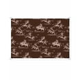 Abstract Cowboy Horse Sun Shade Sail 8'X10' Vintage Black Background