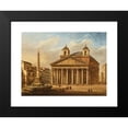 thumbnail image 2 of Giacomo van Lint 18x14 Black Modern Framed Museum Art Print Titled - The Pantheon, 2 of 5